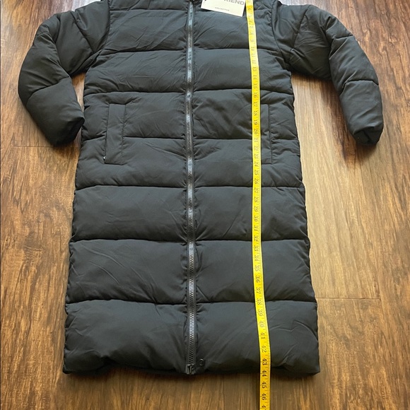 NWT Girlfriend Collective Black Long Puffer Winter Coat large - Picture 9 of 16